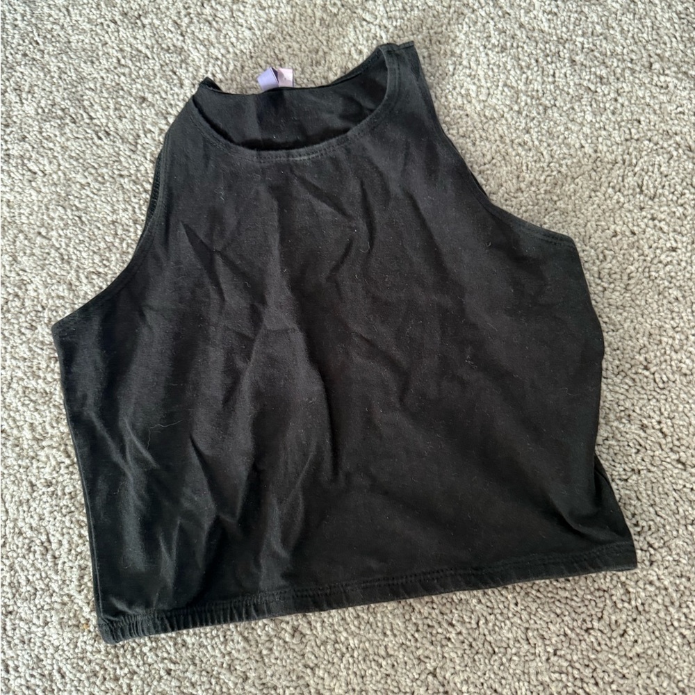 Emma & Sam Black Crop Top